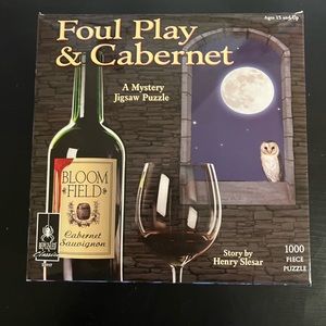 Classic Mystery Jigsaw Puzzle - Foul Play & Cabernet 1000 pieces